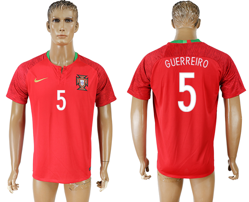 2018 world cup Maillot de foot Portugal #5 GUERREIRO RED
